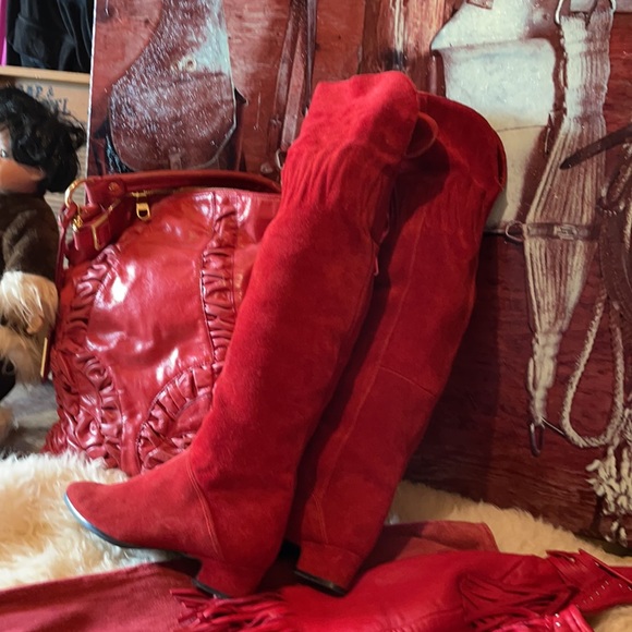 Thigh high vintage suede boots - Picture 13 of 13